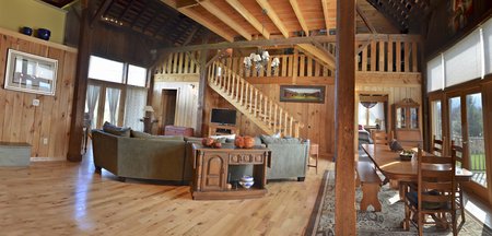 The finished interior of the barn conversion